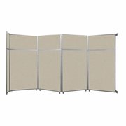 VERSARE Operable Wall Folding Room Divider 15'7" x 8'5-1/4" Sand Fabric 1070418